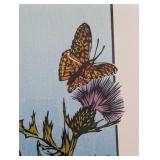 ML - Betsy Bowen Thistles & Frittillaries - Framed Print