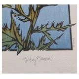 ML - Betsy Bowen Thistles & Frittillaries - Framed Print