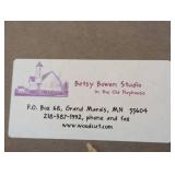 ML - Betsy Bowen Thistles & Frittillaries - Framed Print