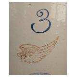 ML - Vintage Red Wing 3-Gallon Stoneware Crock with Wing Graphic, Union Stoneware Stamp