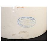 ML - Vintage Red Wing 3-Gallon Stoneware Crock with Wing Graphic, Union Stoneware Stamp