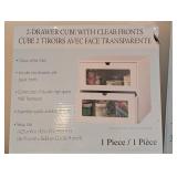 LLR - 2-Drawer Cube With Clear Fronts & 3-Pack Peg Boards - Craft Storage Collection