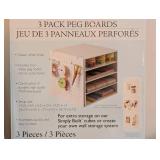 LLR - 2-Drawer Cube With Clear Fronts & 3-Pack Peg Boards - Craft Storage Collection