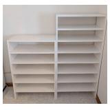 LLR - White Stackable Shelving Units - 24 x 12 (Pair)