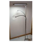 LB - OttLite 3-in-1 Floor Lamp - Overhead Light Bar & Adjustable Reading Arm