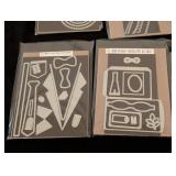 LS - Papertrey Ink Embossing Dies/Thinlets Lot - Frames, Borders & Alphabets