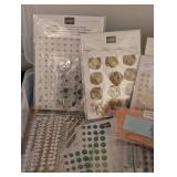 LS - K&Company Embellishments & BasicGrey Stickers - Scrapbooking Craft Lot