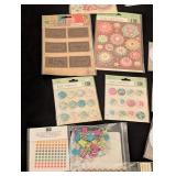 LS - K&Company Embellishments & BasicGrey Stickers - Scrapbooking Craft Lot