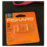 LS - OLFA Rotary Cutting Mat + Fiskars Scissors & Paper Trimmer Scrapbooking Tools Lot