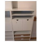 LLR - White Stackable Office Storage Cubes - 4-Column Modular