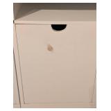 LLR - White Stackable Office Storage Cubes - 4-Column Modular