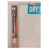 LS - MessageStore Magnetic Dry Erase Board 24 x 36 in with Office Supplies Lot