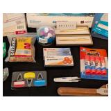 LS - MessageStore Magnetic Dry Erase Board 24 x 36 in with Office Supplies Lot