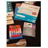 LS - MessageStore Magnetic Dry Erase Board 24 x 36 in with Office Supplies Lot