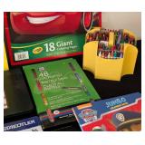 LS - Crayola Giant Coloring Pages & Jumbo Construction Paper Pad 50 Sheets & 48 Oil Pastels
