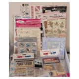 LS - Stella Rose Scrapbooking Embellishments & Stickers Lot - Assorted Brads, Dots, & Frames