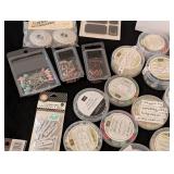 LS - Stella Rose Scrapbooking Embellishments & Stickers Lot - Assorted Brads, Dots, & Frames