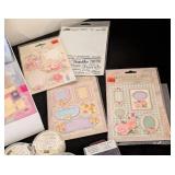 LS - Stella Rose Scrapbooking Embellishments & Stickers Lot - Assorted Brads, Dots, & Frames