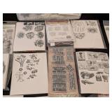 LS - Rubber Stamps Lot - Floral & Decorative Motifs for Card Making & Scrapbooking