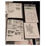 LS - Rubber Stamps Lot - Floral & Decorative Motifs for Card Making & Scrapbooking
