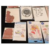 LS - Rubber Stamps Lot - Floral & Decorative Motifs for Card Making & Scrapbooking