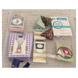 LS - Handmade Holiday Gift Box Assortment - Mini Decorative Boxes with Tags and Ribbons