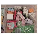 LS - Handmade Holiday Gift Box Assortment - Mini Decorative Boxes with Tags and Ribbons