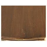 ML - Vintage Ethan Allen 1-Drawer Side Table, Dark Wood Finish