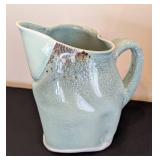 ML - Pair of Artisan Crafted Pottery Pitchers