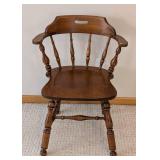 ML - Vintage Ethan Allen Wood Arm Chair