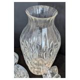 ML - Assorted Vintage Cut Glass & Crystal Set - Cake Plate 12 in diameter, 4 in high