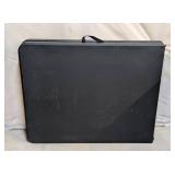 LS - Black Folding Table - 6 ft x 30 in - Surface Scratches