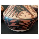 LR - Three Pueblo Pottery Vases including a Pueblo N. Sandia Jemez Pottery Vase