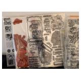 LR - Rubber Crafting Stamps - Floral & Sentiment Designs Collection