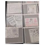 LR - Rubber Crafting Stamps - Floral & Sentiment Designs Collection