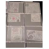 LR - Rubber Crafting Stamps - Floral & Sentiment Designs Collection