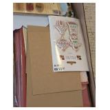 LR - Christmas Crafting Supplies Lot - Ribbon, Stickers, Embellishments & Paper Pack