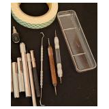 LR - Craft & Art Supplies Assortment - Tools, Glue, Tape, Pliers & Scissors