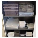 LR - Clear Plastic Storage Drawers & Boxes Set for Craft Projects, Office & Home Organization