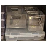 LR - Clear Plastic Storage Drawers & Boxes Set for Craft Projects, Office & Home Organization