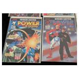 LR - Malibu Comics Lot - The Ferret, Man of War, Star Slammers, Raver, Arrow, Power & Glory