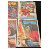 LR - Malibu Comics Lot - The Ferret, Man of War, Star Slammers, Raver, Arrow, Power & Glory