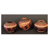 LR - Mary H. Lopez and N. Sandia Jemez Pueblo Pottery Vases