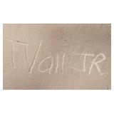 LR - T. Vail Horse Hair Pottery Open Mouth Frog Figurine