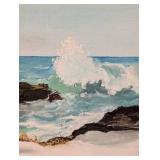 LR -Signed Oil Painting - Beach Scene