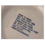 ML - Bombay Company Blue & White Porcelain Tea Set - 13-inch Plate, Teapot, Sugar Jar & Tureen