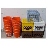 G - Assorted Buckets and Crates