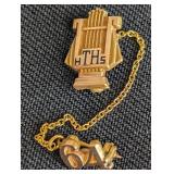 ML - Terryberry 1/10-12K Gold-Filled School Pins - Pair (Lot of 2)