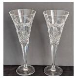 ML - Pair of Waterford Crystal Champagne Flutes