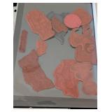 LS - Assorted Rubber Crafting Stamps - Variety of Designs for Card Making & Scrapbooking